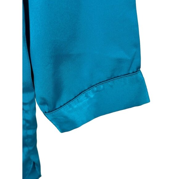 VTG Victoria's Secret Gold Label Womens Size Small Satin Button Up Night Shirt‎ - Picture 10 of 10